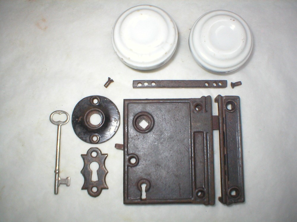 Antique Victorian Era Surface Mount Door Hardware