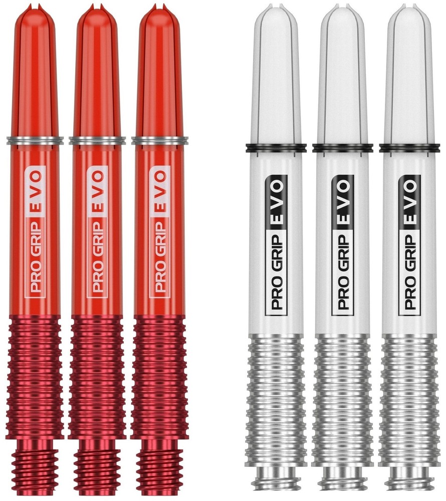 2 Sets Target Pro Grip Evo Short Dart Shafts – Ships w/ Tracking – Red Silver