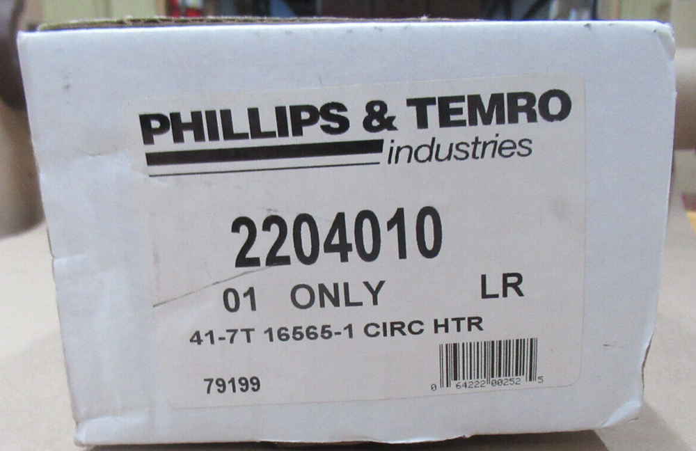 PHILIPS & TEMRO 2204010 CIRCULATION HEATER