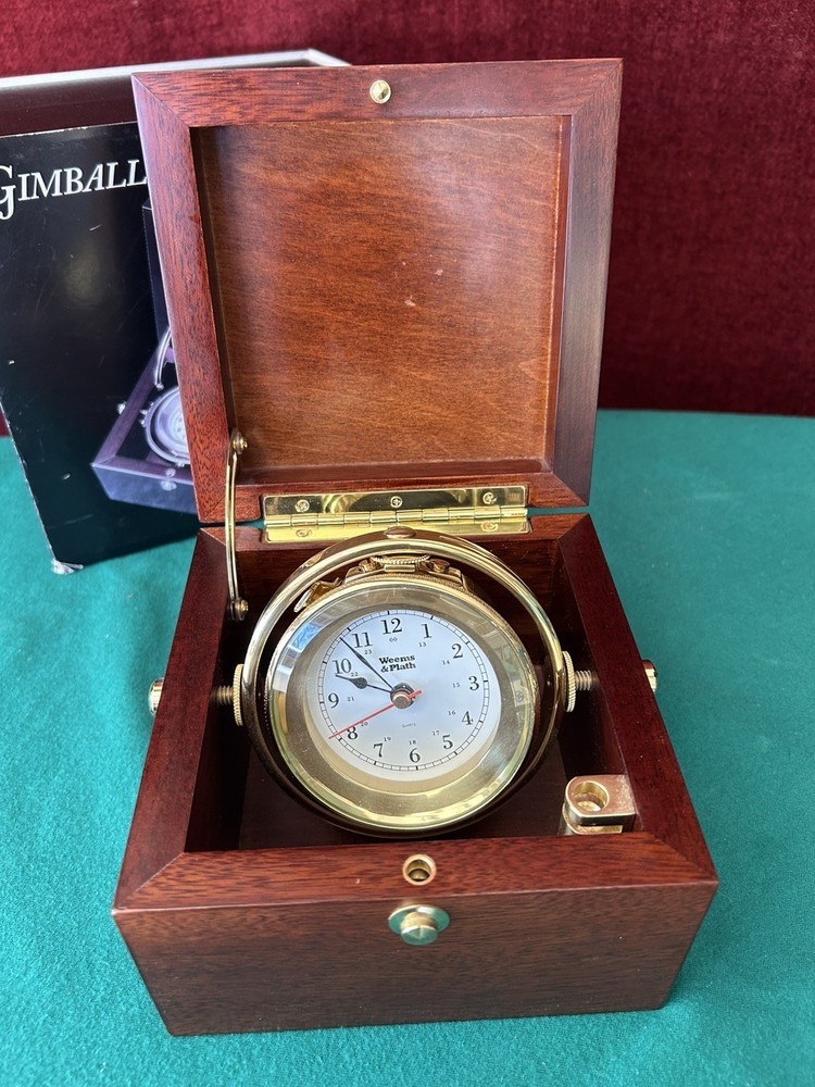 Weems & Plath Gimballed Box Clock Model 701100