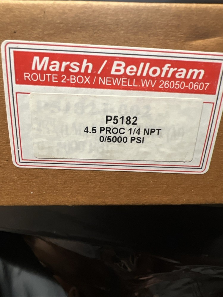 Marsh / BELLOFRAM P5182. 0/5000