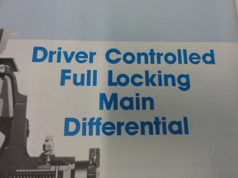 Rockwell Driver Controlled Full Locking Main Differential Reference Manual