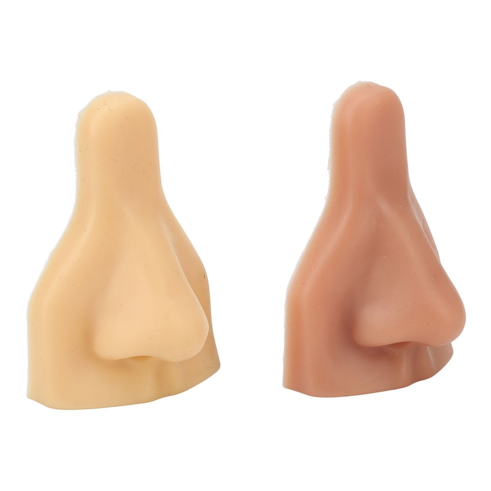 2pcs Soft Silicone Nose Model High Simulation For Practicing Suture