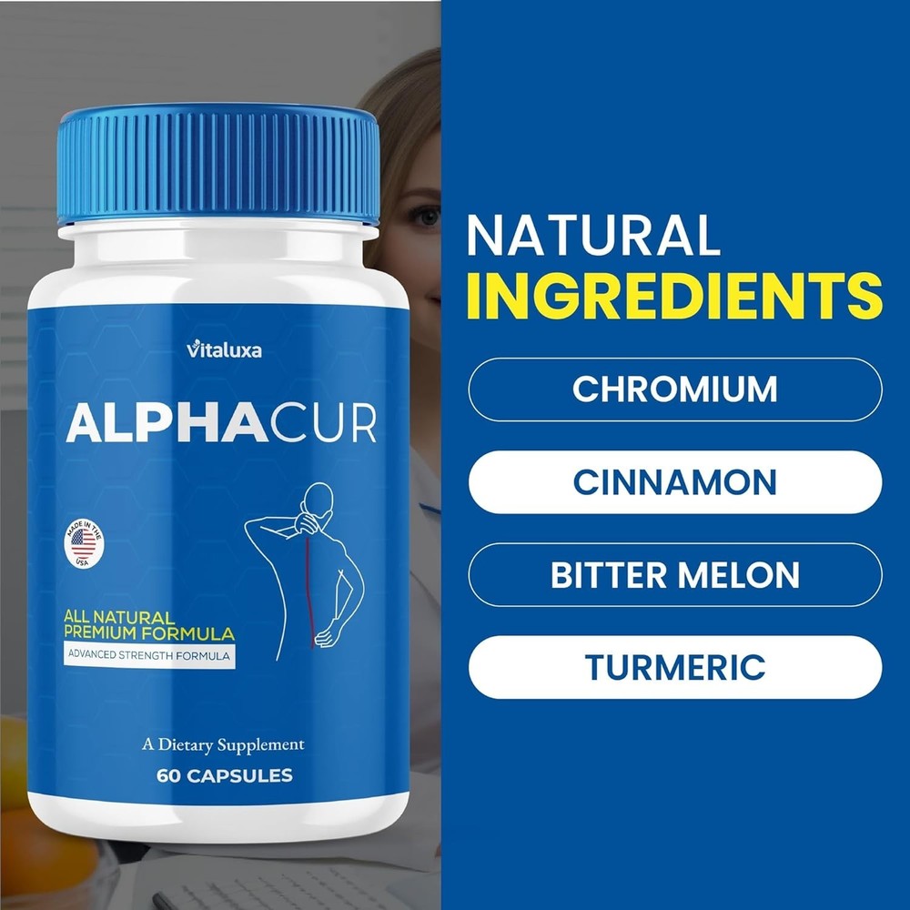 Alphacur Advanced Nerve Support Formula Maximum Strength Vitamin (60 Capsules)