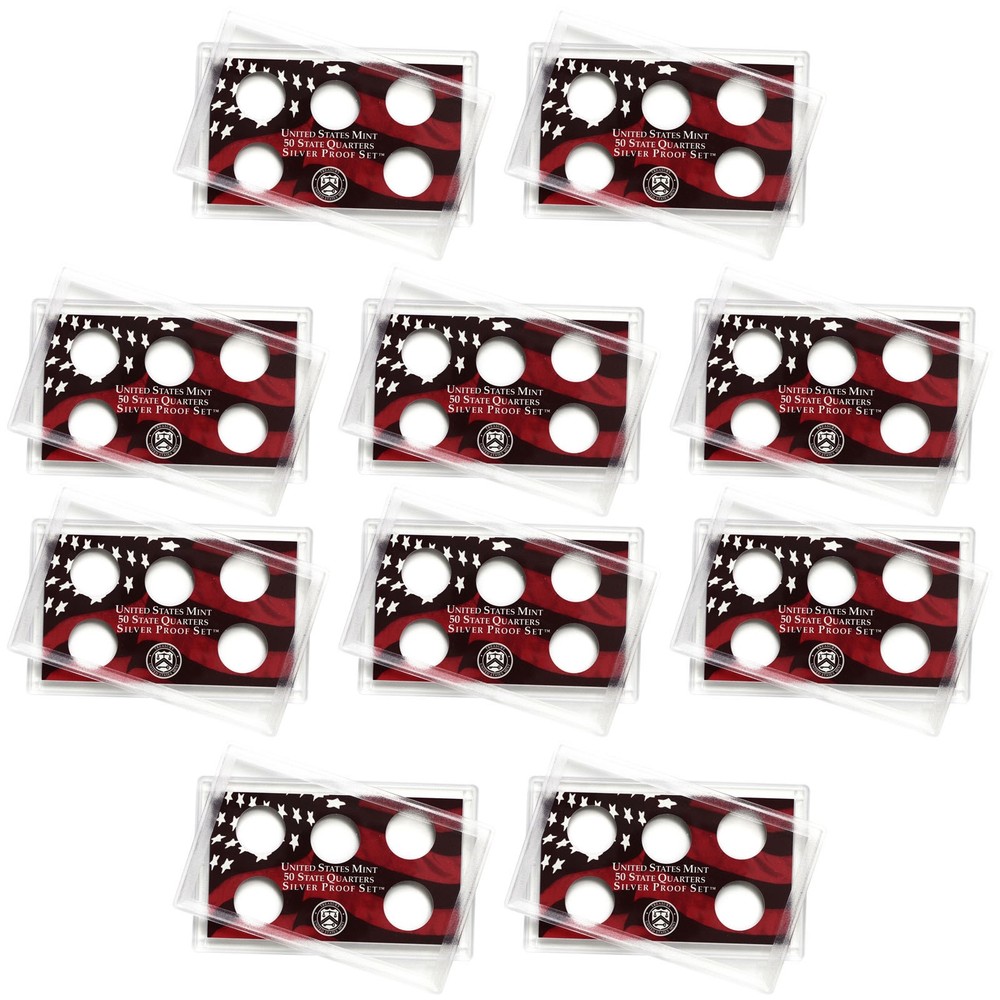 Empty Plastic Lens With Red Insert Holds 5 Quarters