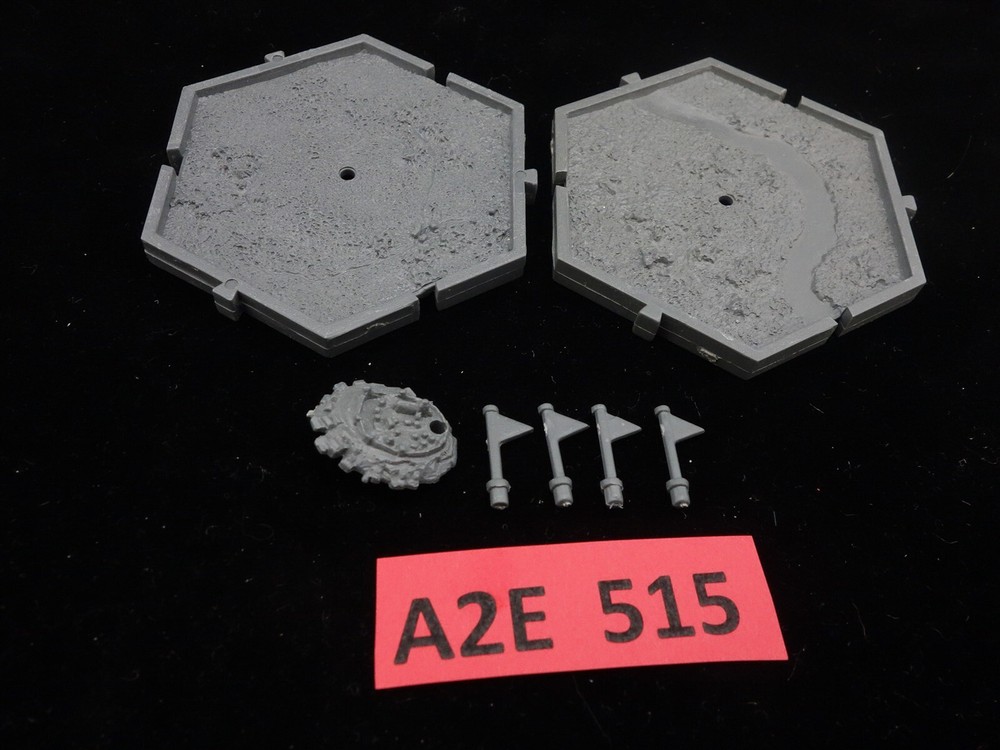 Warhammer Fantasy "Oldhammer" - 2 Mighty Empire Tiles w/ bits (oop plastic)
