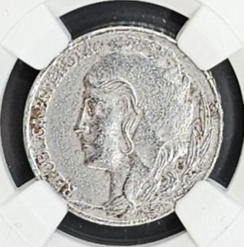 1937 Spain 5 Centimos NGC Genuine