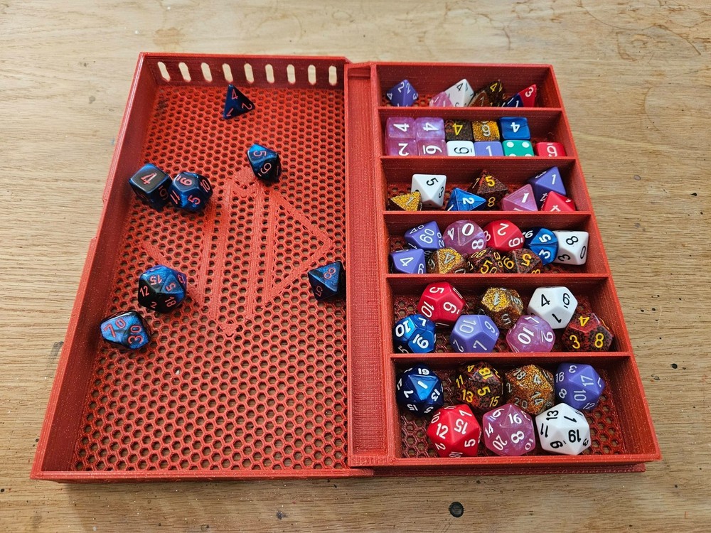 Custom made folding Dice Box, dice tray, D&D, tabletop games