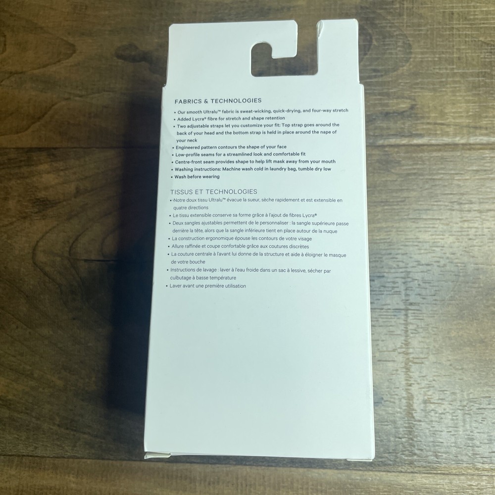 Lululemon Double Strap Adjustable Face Mask 3 Pack Black One Size