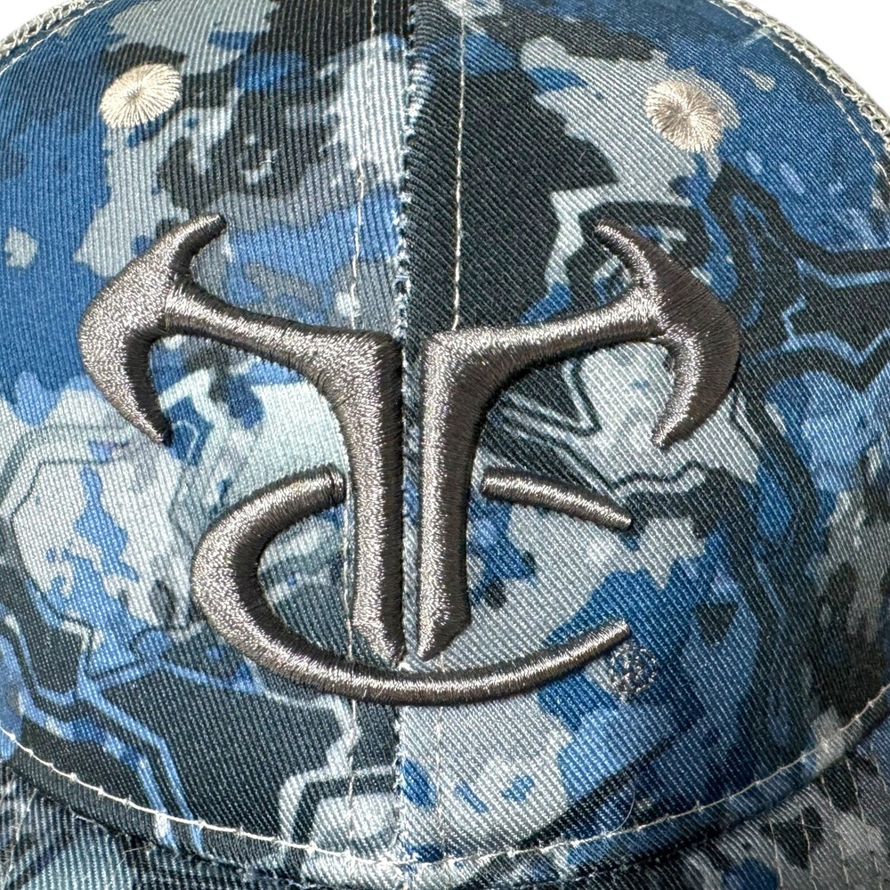 True Timber Camo Mesh Back Viper Snapback Hat Cap Aqua Drizzle NWT