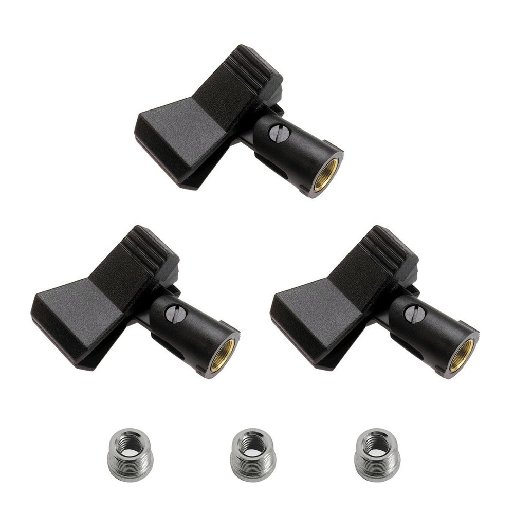Audio2000'S AMC4171 Wireless Microphone Holders with adapters (3 Pack)-New,O