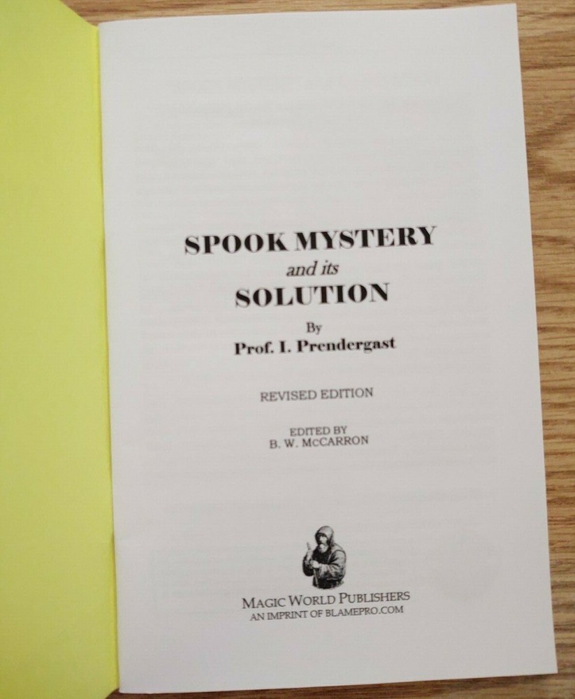 Spook Mystery (Séance methods and psychic secrets)