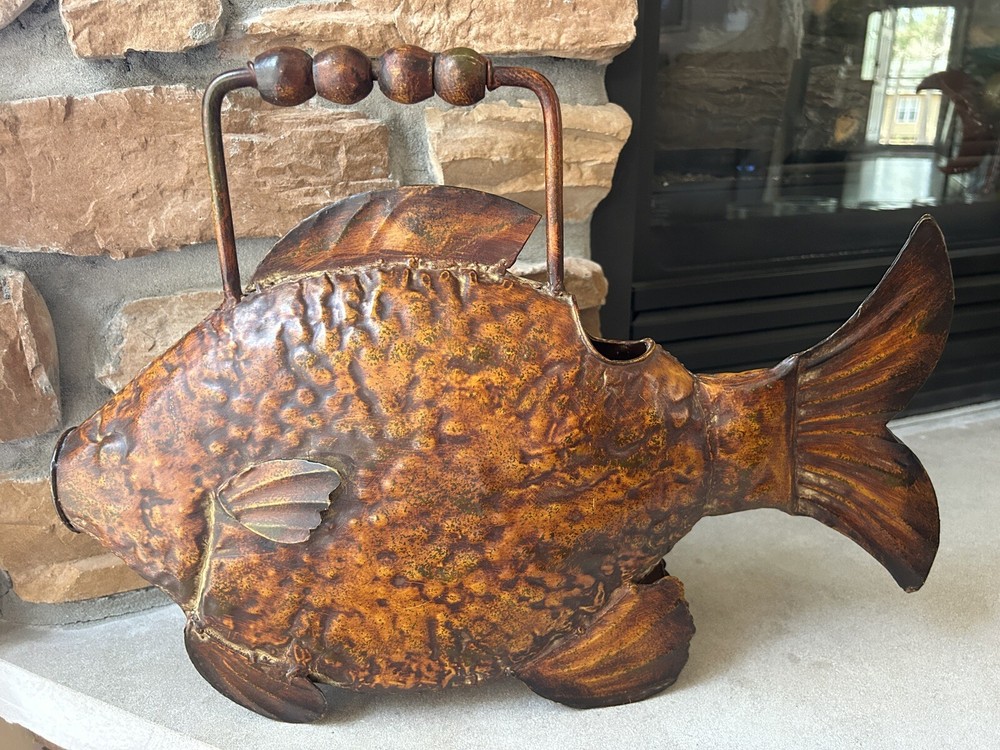 Whimsical Fish Watering Can Art