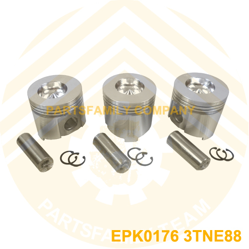 Engine Piston kit with Ringset for Yanmar 3TNE88 Tractor Loader Digger Forklift