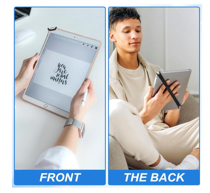 2 Pack Universal Tablet Security Hand Strap Holder for 7.8''-13'' Devices, High