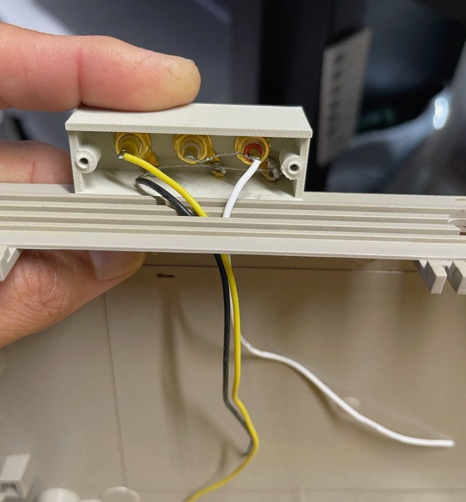 Intellivision 2 composite video mod & back panel NO DRILL installation service