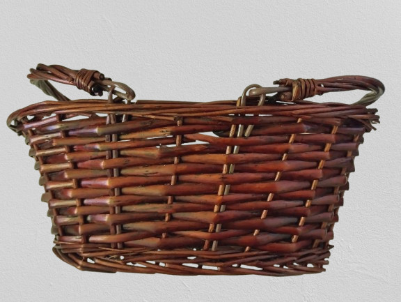 Woven wicker basket, multi-purpose natural willow basket