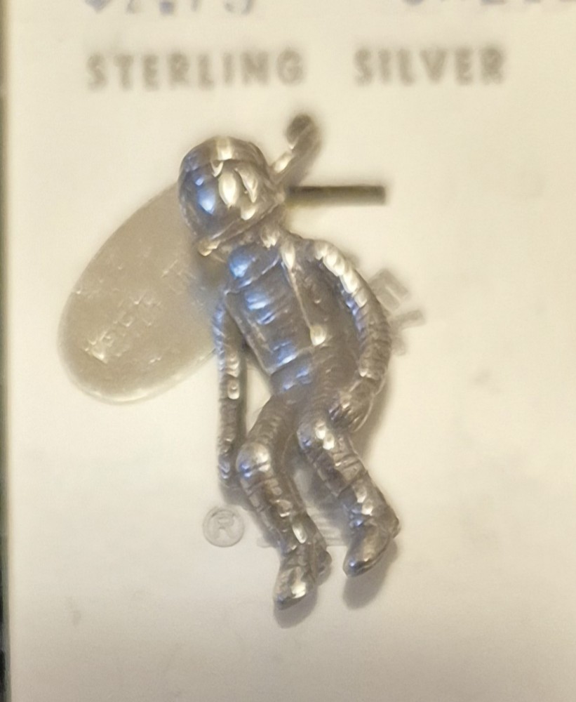Sterling Silver Astronaut Spacewalker Pendant