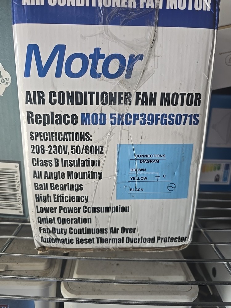 air conditioning fan motor