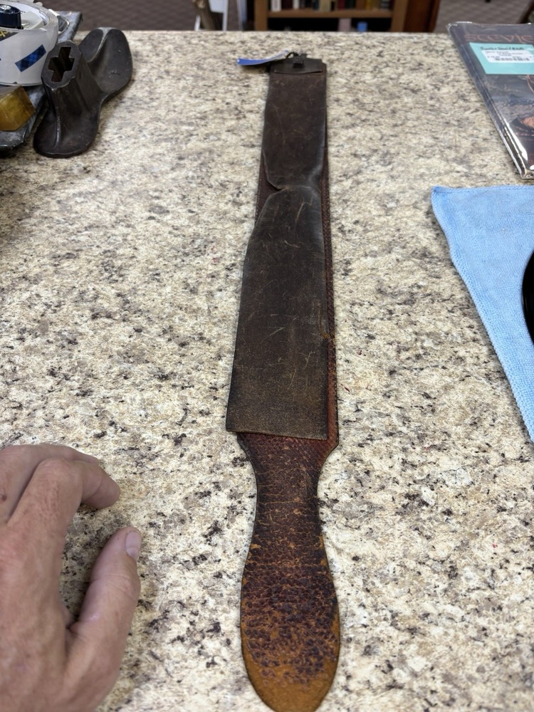 Vintage Antique Strop Strap Blade Razor Sharpener