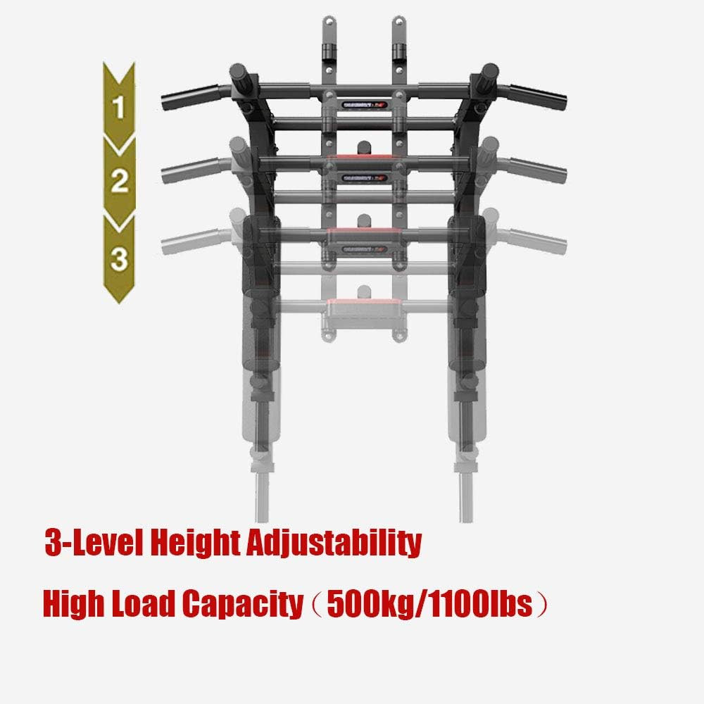 Wall-Mounted Pull-Up Bar & Dip Station 800LBS