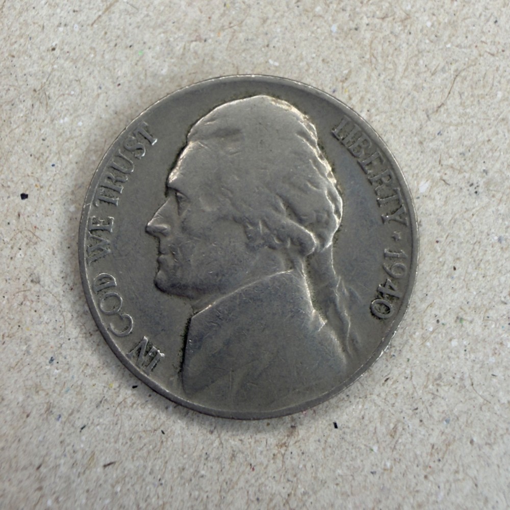 1940 Jefferson 5C Average Condition Nickel