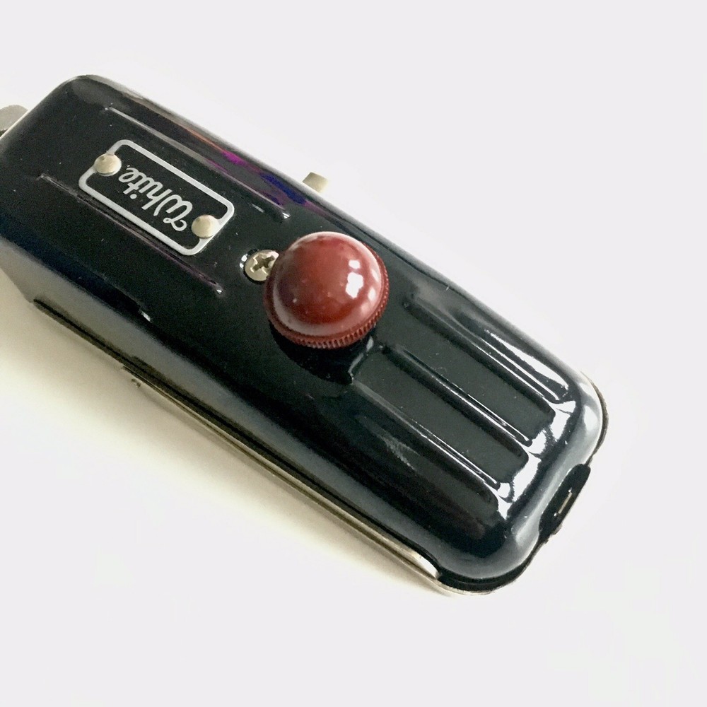 Vintage White Sewing Machine Magic Key Buttonhole Worker Black