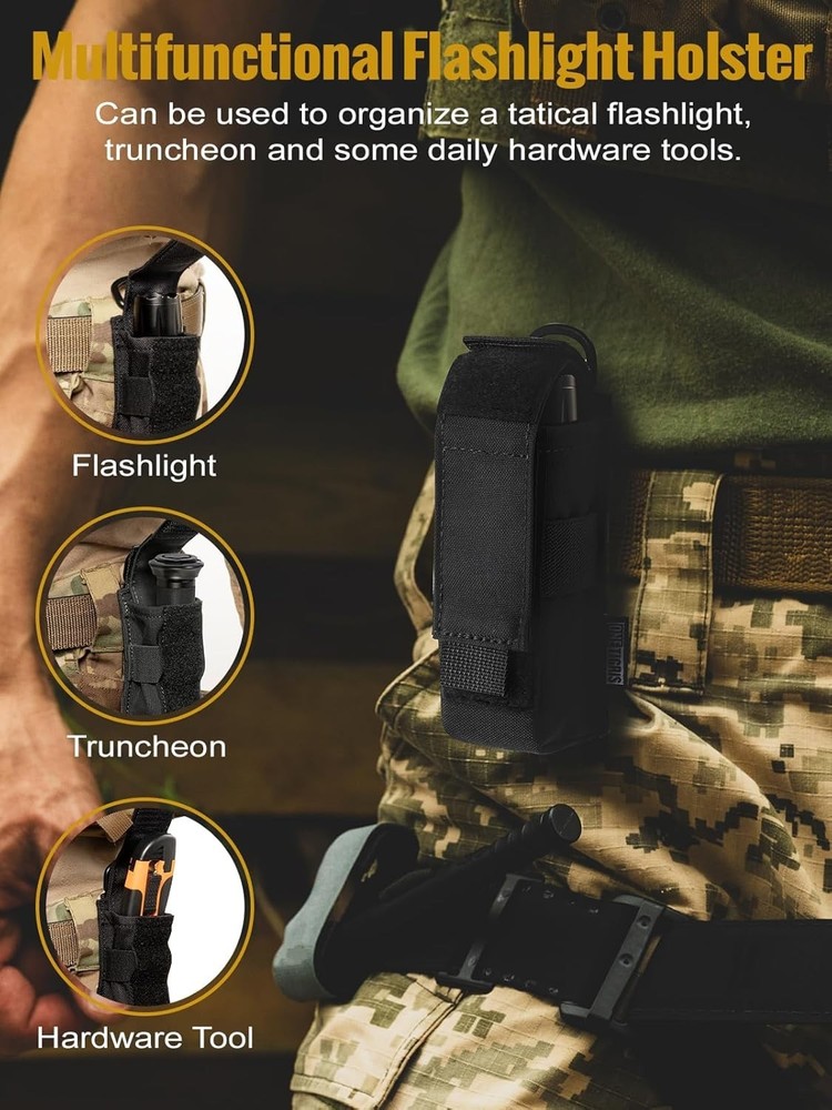 Flashlight Holster Flashlight Holder Molle Flashlight Holster Tactical Flashligh