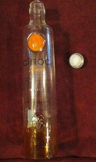 750 ml CIROC PEACH -empty bottle