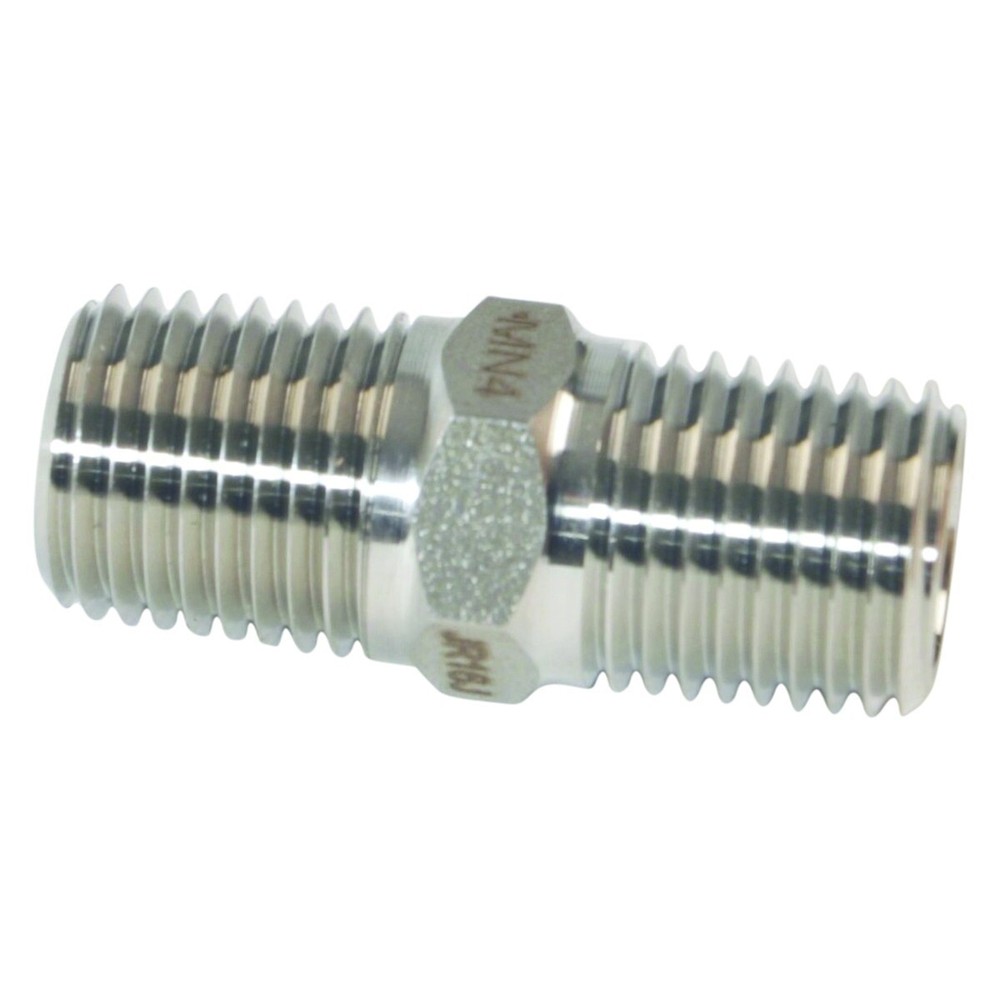 Threaded NPT Nipple | MNPT 1/4 inch - SS316 (2 Pack)