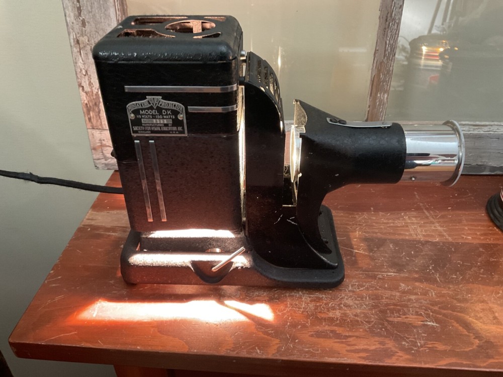 Vintage Slide Projector + Case Miniature Projector Model DK