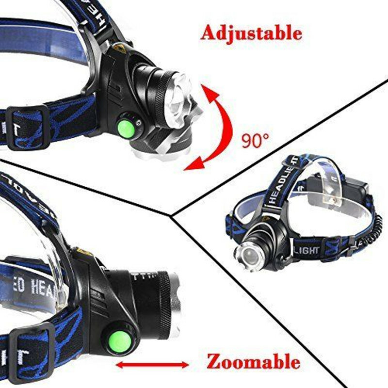 Brightness LED Headlight Headlamp Head Torch Flashlight Work Light Camping Lamp