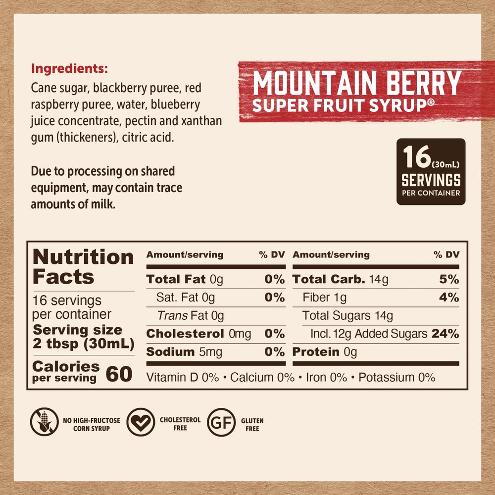 Mountain Berry Super Fruit Syrup