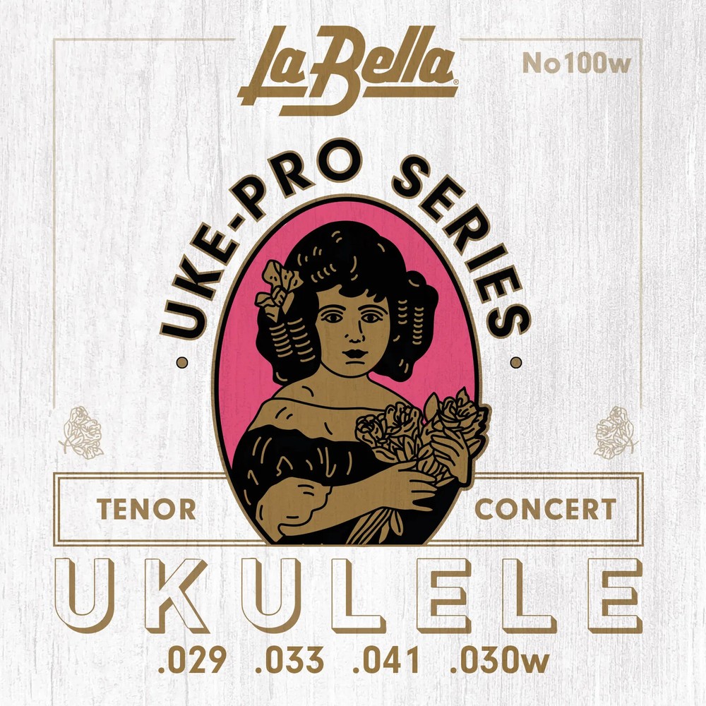 LaBella Uke-Pro Concert/Tenor String Set, Wound 4th