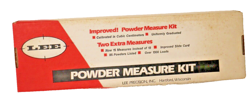 Lee Power Measure Kit with measuring guide preowned