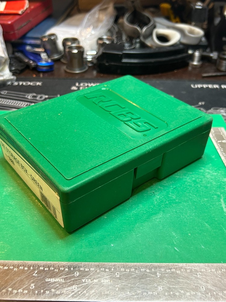 RCBS Green Plastic Die Storage Box #9889
