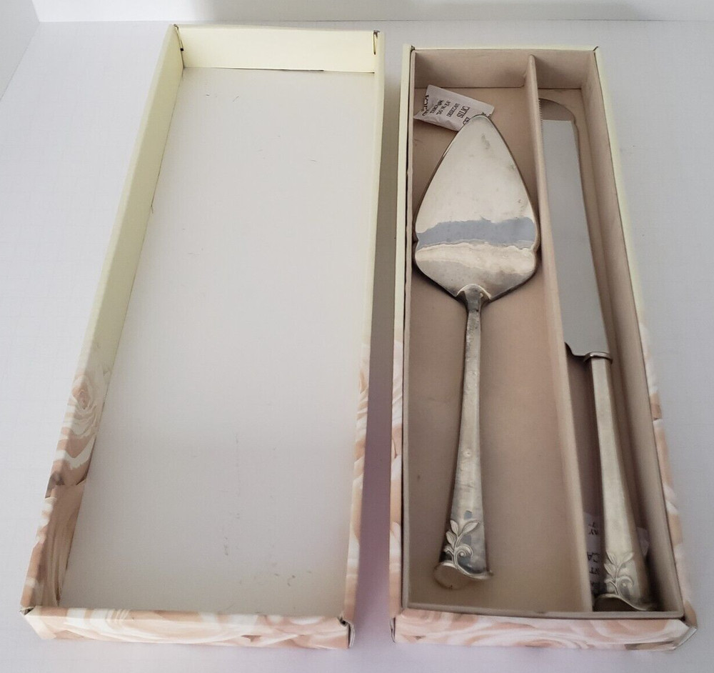 Lenox Wedding Promises Opal Innocence Cake Knife and Server with Box