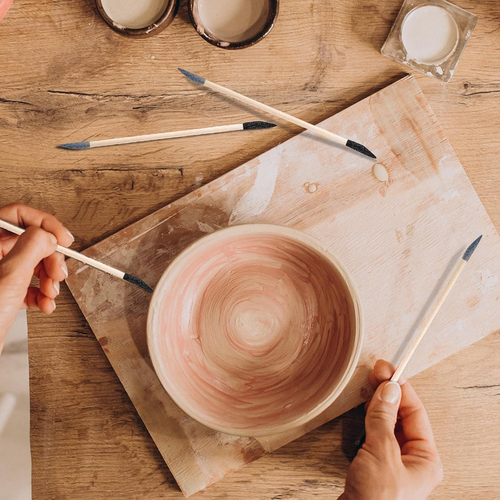 Sanding Sticks 50 Pcs, Double-Ended Sanding Tools for Wood & Plastic Models, 120