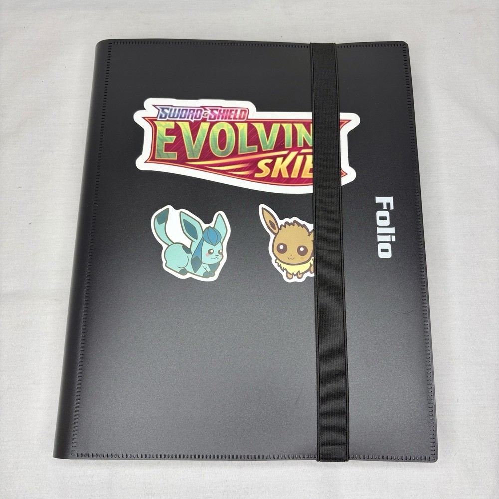 Evolving Skies SWSH Base Set Holo Reverse V Folio 9 Pocket Binder BCW