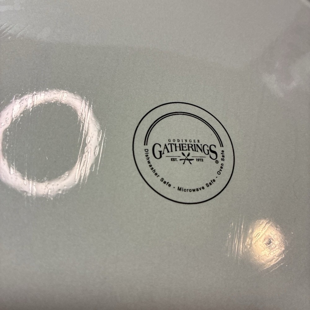 Godinger Gatherings Solid Gray 4 Piece Dinner Plates 10.75” ￼