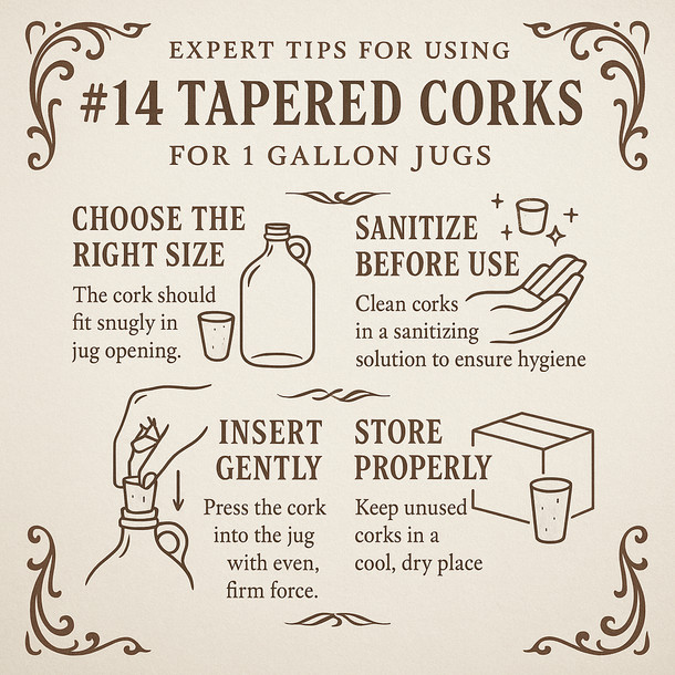 LD Carlson No. 14 Tapered Corks Per Each