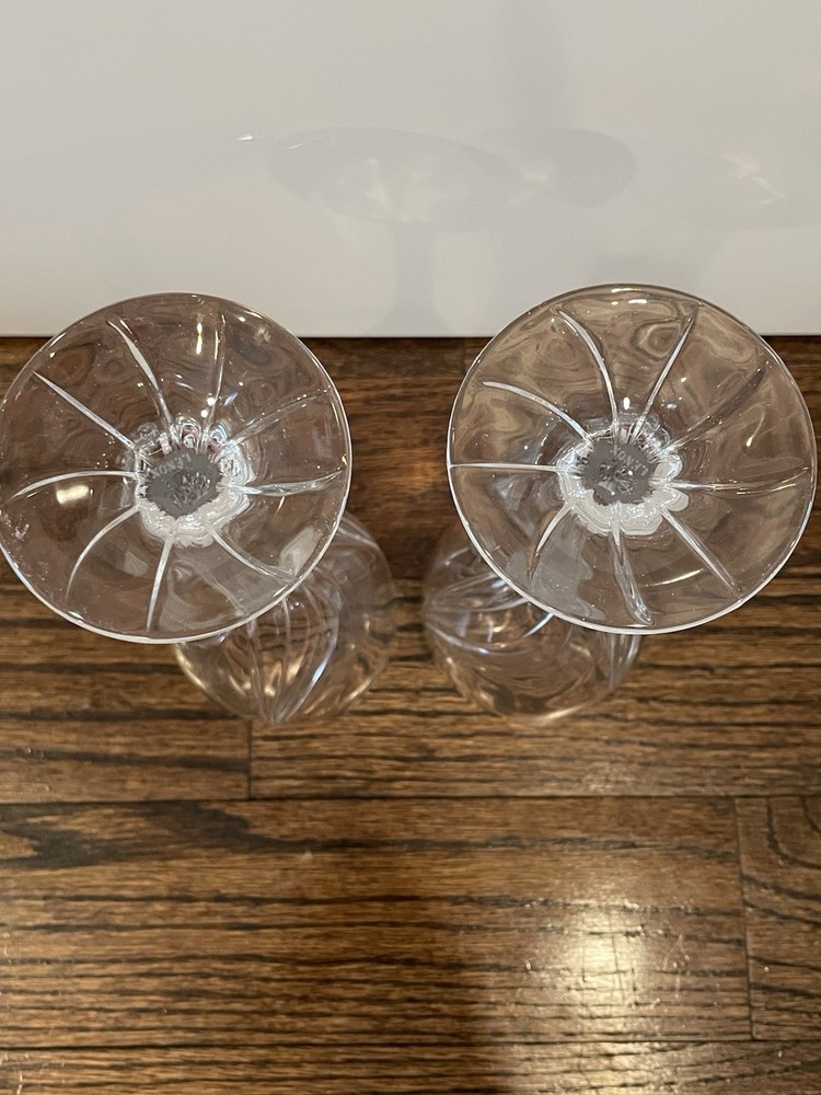 Lenox Crystal Water Goblets Set Of 2 Debut Pattern