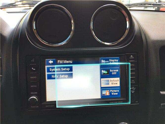 Crystal Clear Screen Protector for 2012 Jeep Compass Vehicle Navigation