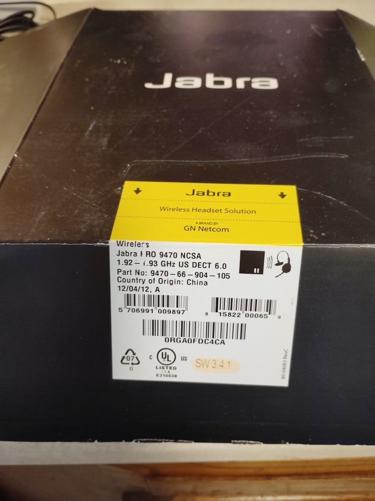 Jabra PRO 9470 NCAA Wireless Headset Solution By GN NETCOM