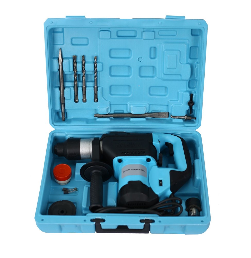 Rotary Hammer Drill 1-1/2" SDS Plus 3-Function Concrete Demolition Power Tool