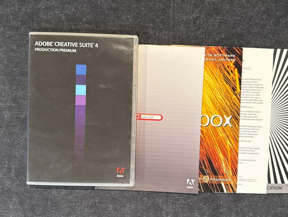 Adobe Creative Suite 4 Production Premium For Windows PC Full Retail DVD Version