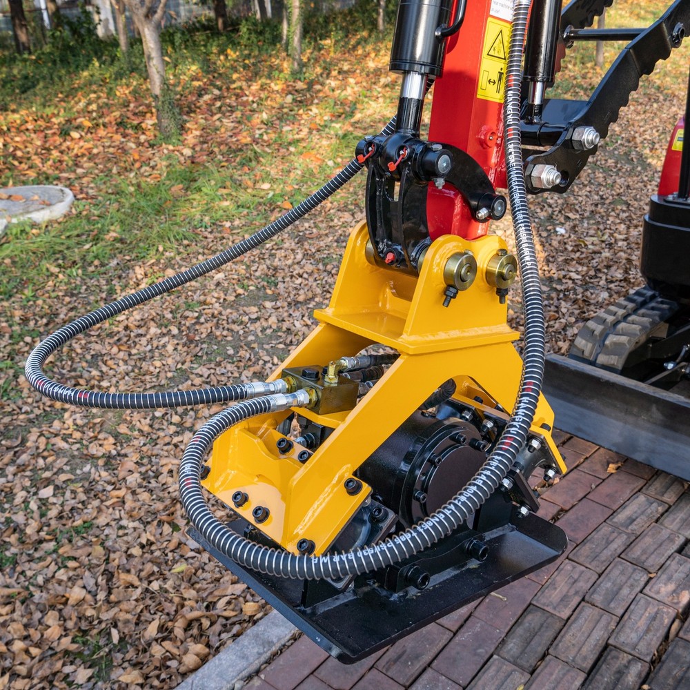 Heavy Duty Hydraulic Compactor Attachment Ft With 1-2 Ton TYPHON Mini Excavators