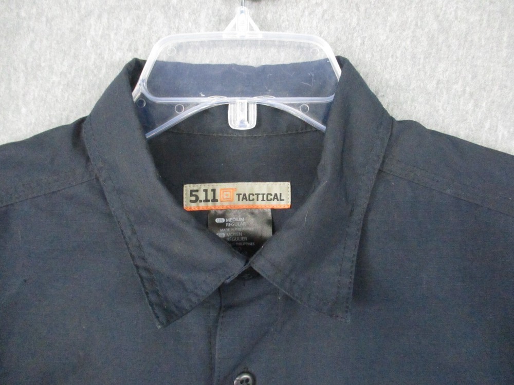 511 Tactical Shirt Medium Navy Blue Button Down Logo