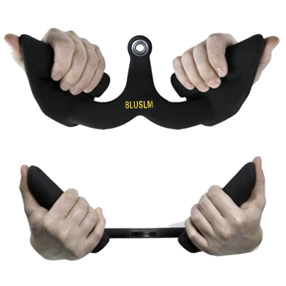 LAT Pull Down Bar for Cable Machine, LAT Pulldown Attachments T-bar V-bar Cab...