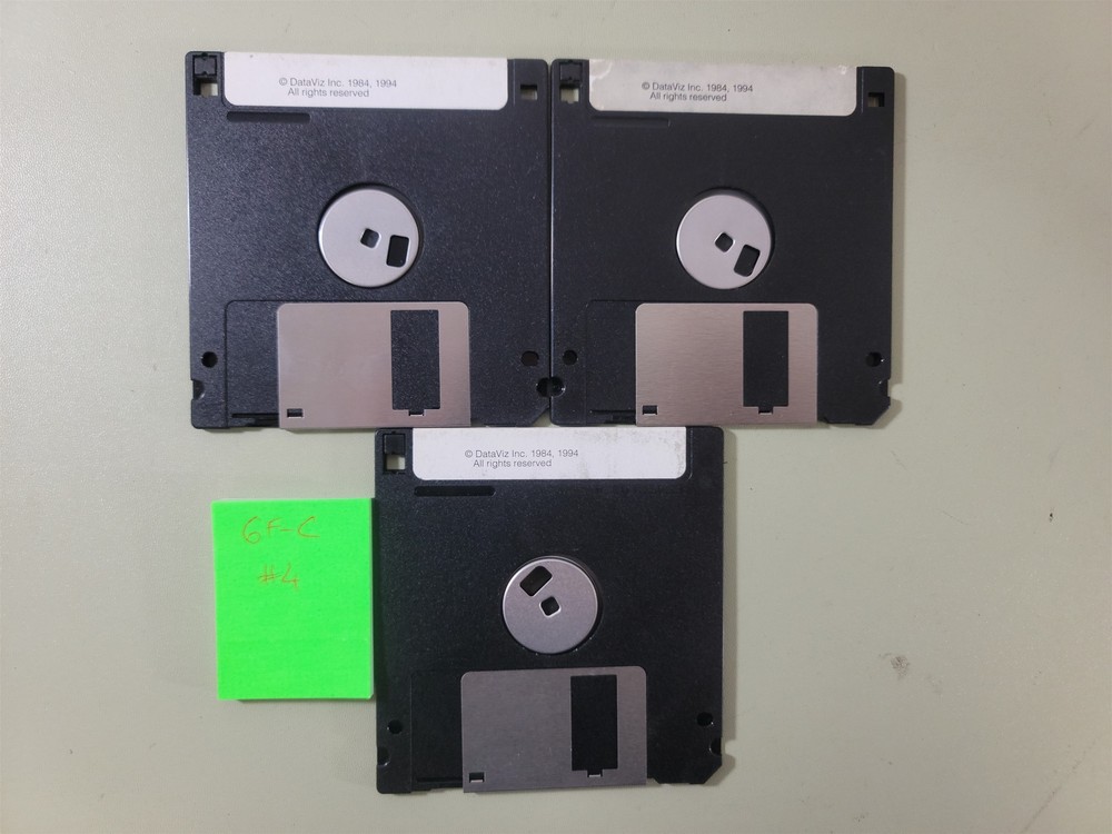 DataViz - Mac Link Plus Install Disks (x2) + Dos Disk Installation